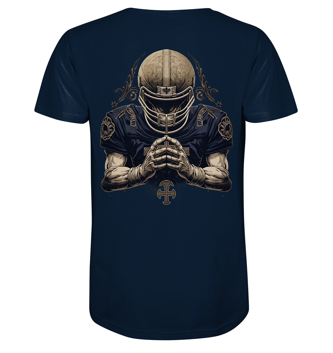 Praying Player - Mens Organic V-Neck Shirt