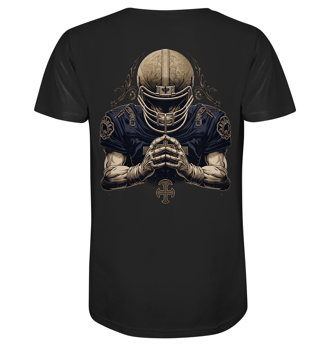 Praying Player - Mens Organic V-Neck Shirt