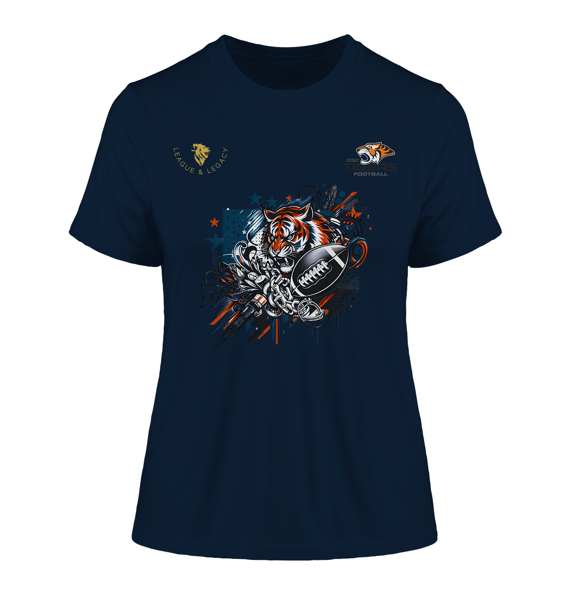 OSC TIGERS - Graffiti Tiger - Fitted Ladies Organic Shirt