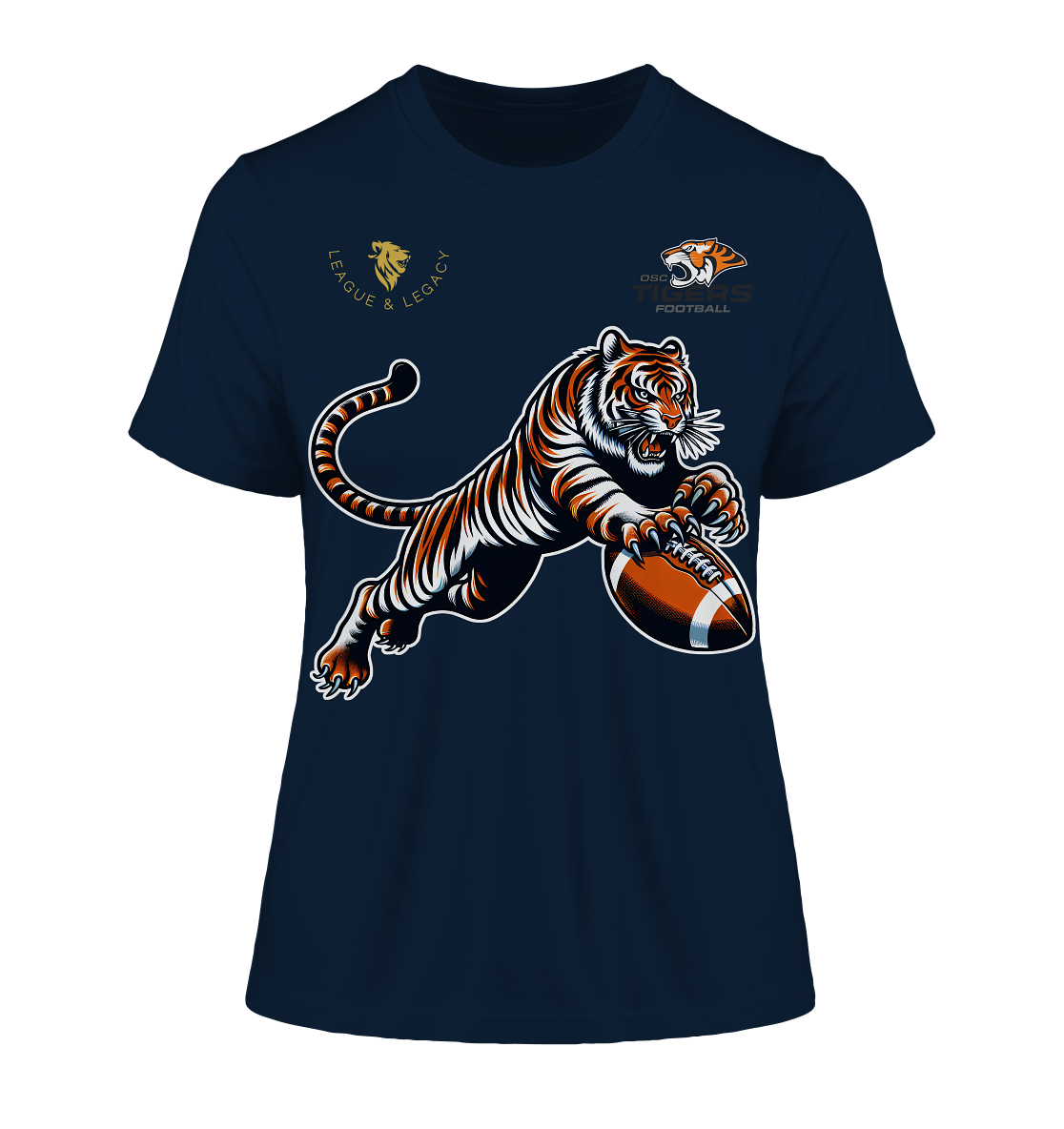 OSC TIGERS - Springender Tiger - Fitted Ladies Organic Shirt