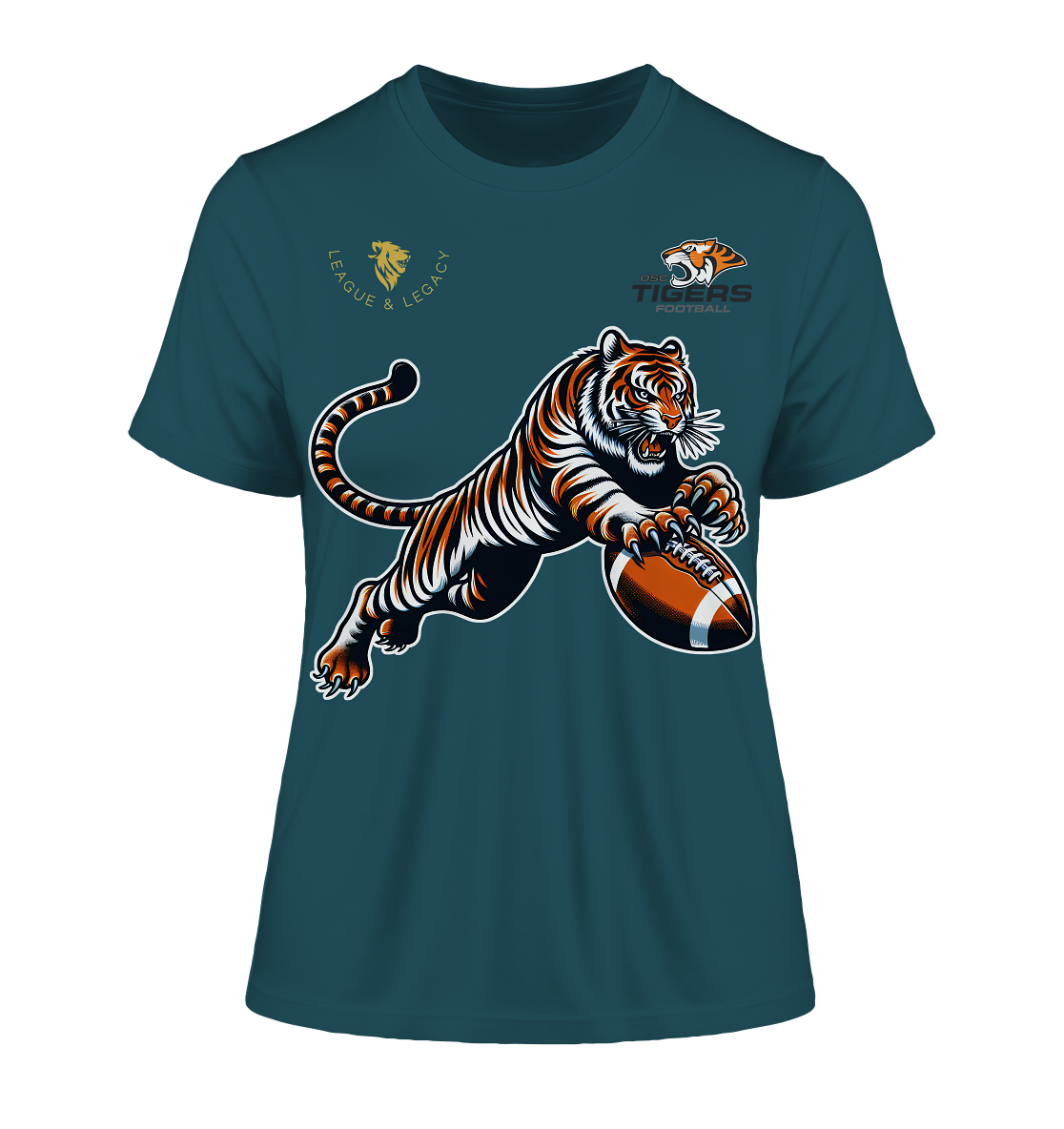 OSC TIGERS - Springender Tiger - Fitted Ladies Organic Shirt