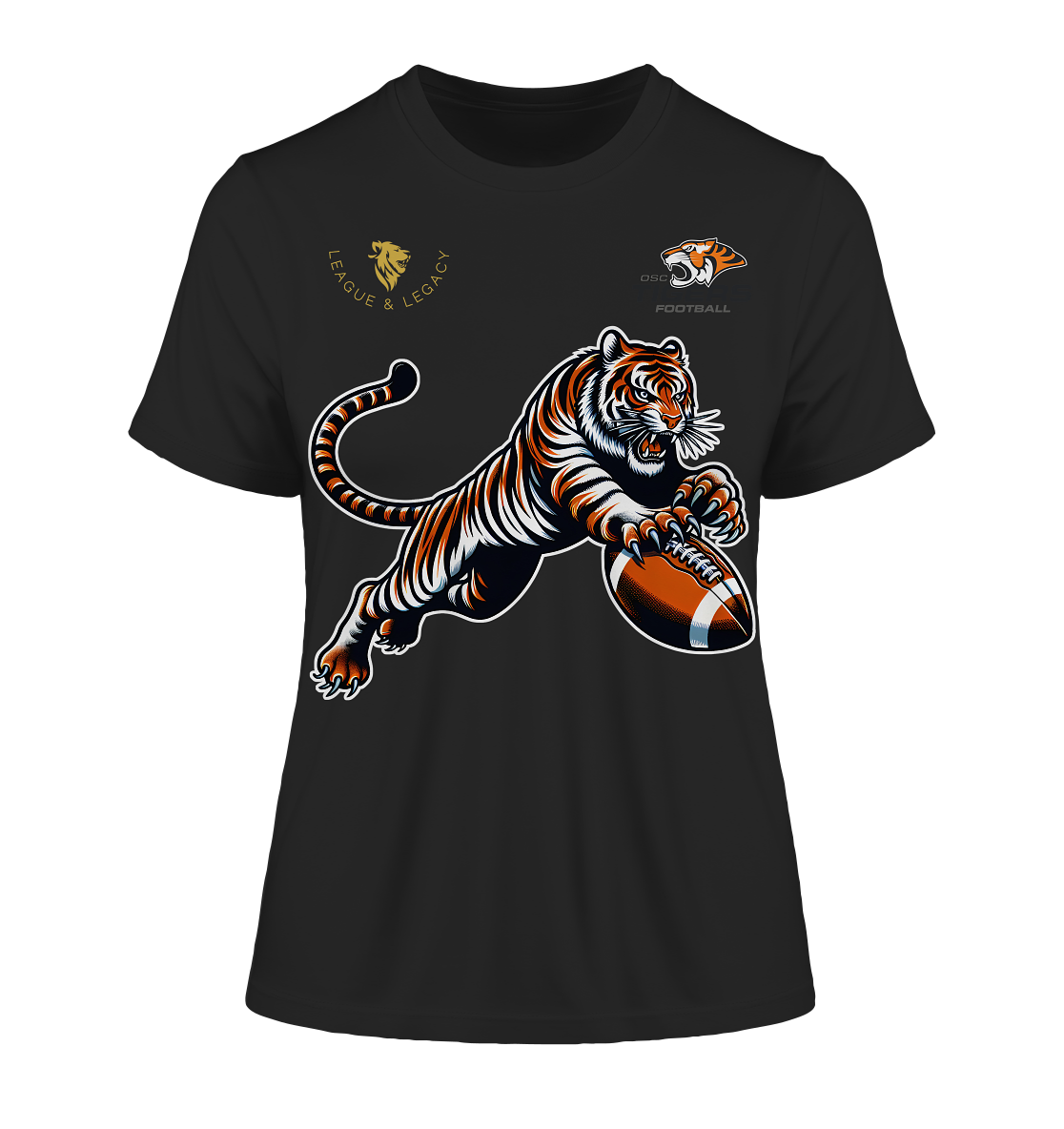 OSC TIGERS - Springender Tiger - Fitted Ladies Organic Shirt