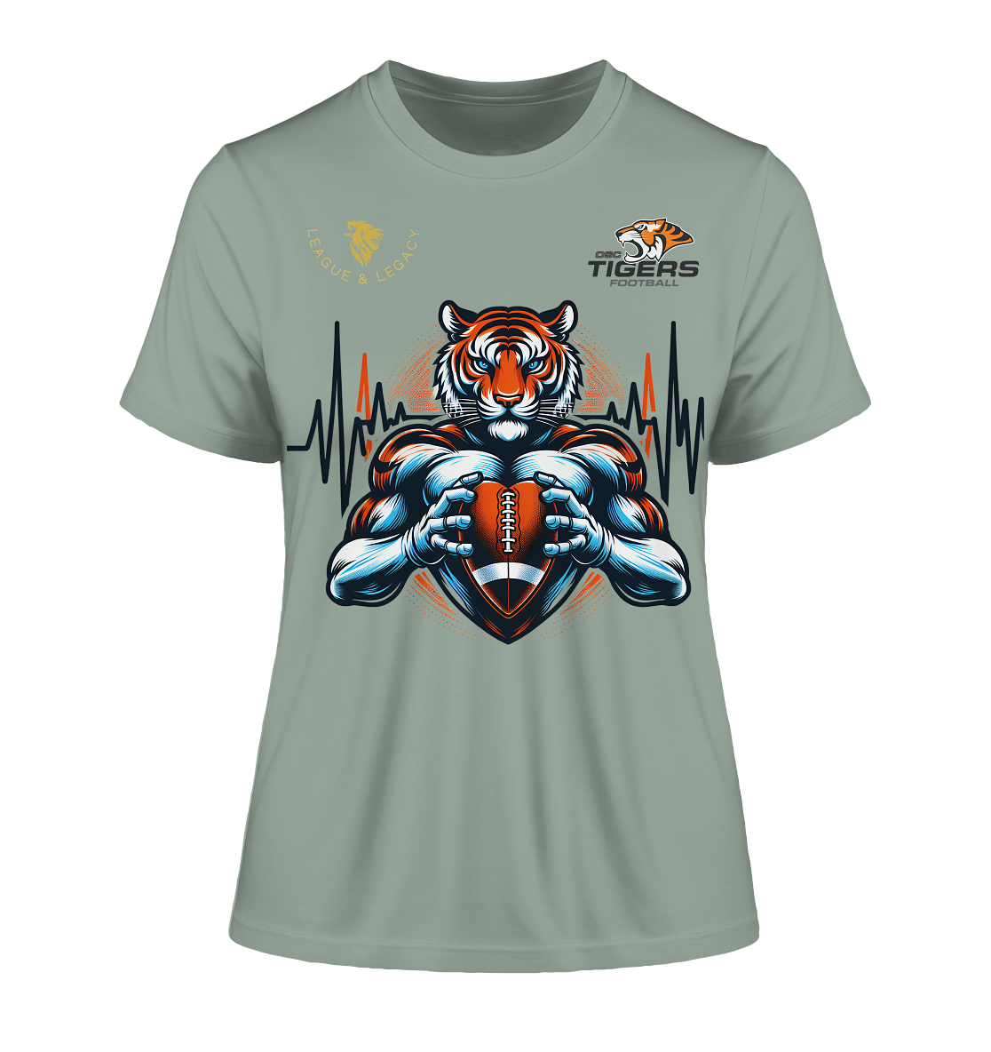 OSC TIGERS - Herzschlag Tiger Shirt - Fitted Ladies Organic Shirt