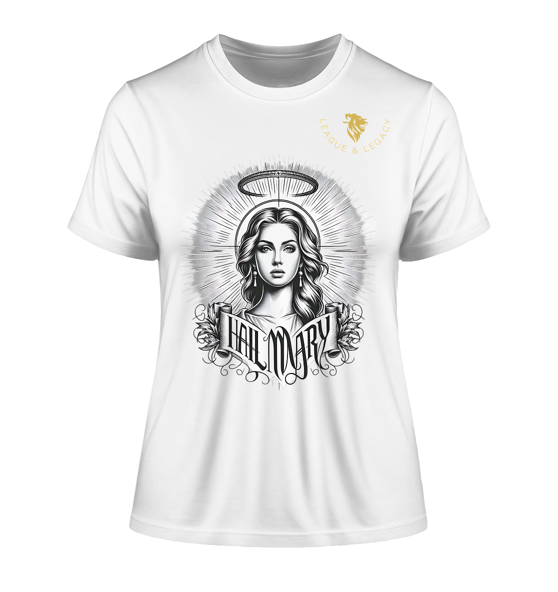 Hail Mary Shirt - Fitted Ladies Organic Shirt