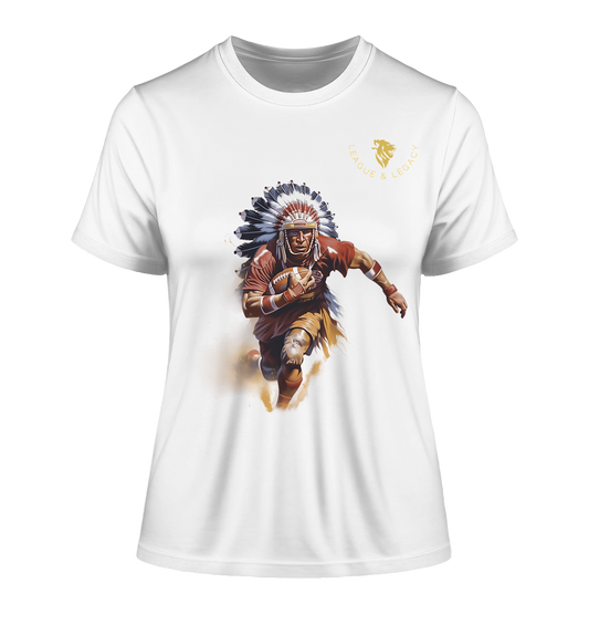 Indianer Football Player - Fitted Ladies Organic Shirt