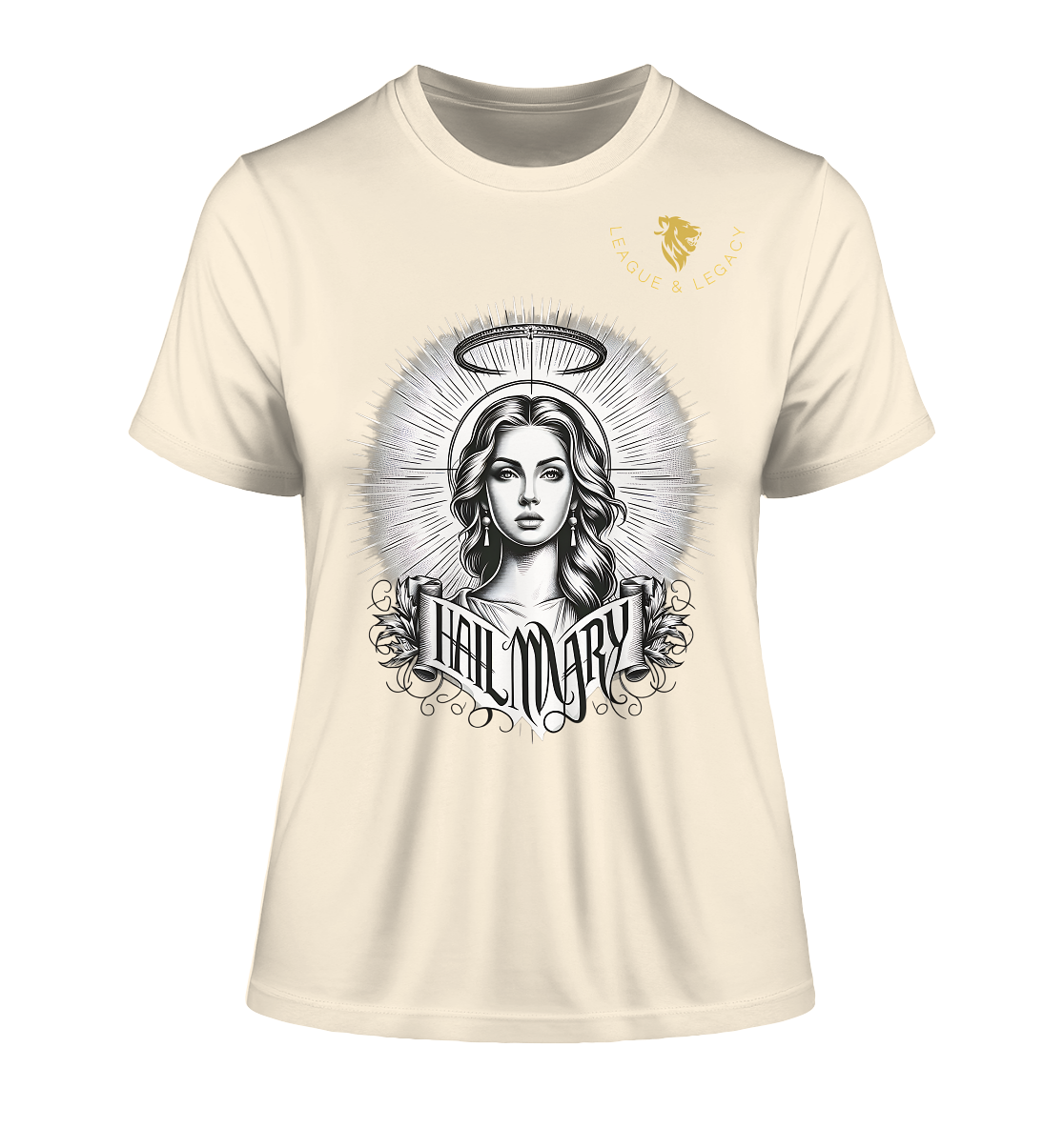 Hail Mary Shirt - Fitted Ladies Organic Shirt