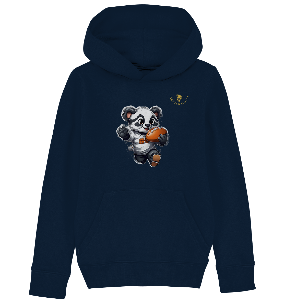 Kleiner laufender Panda Kinder Hoodie - Kids Organic Hoodie