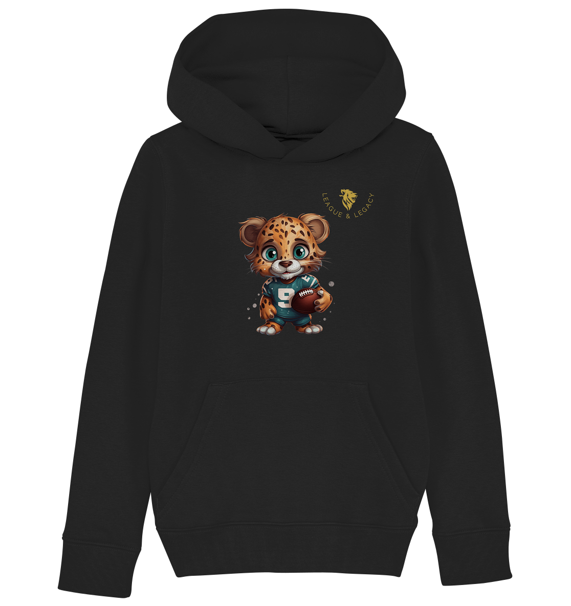 Kleiner Leopard Kinder Hoodie - Kids Organic Hoodie