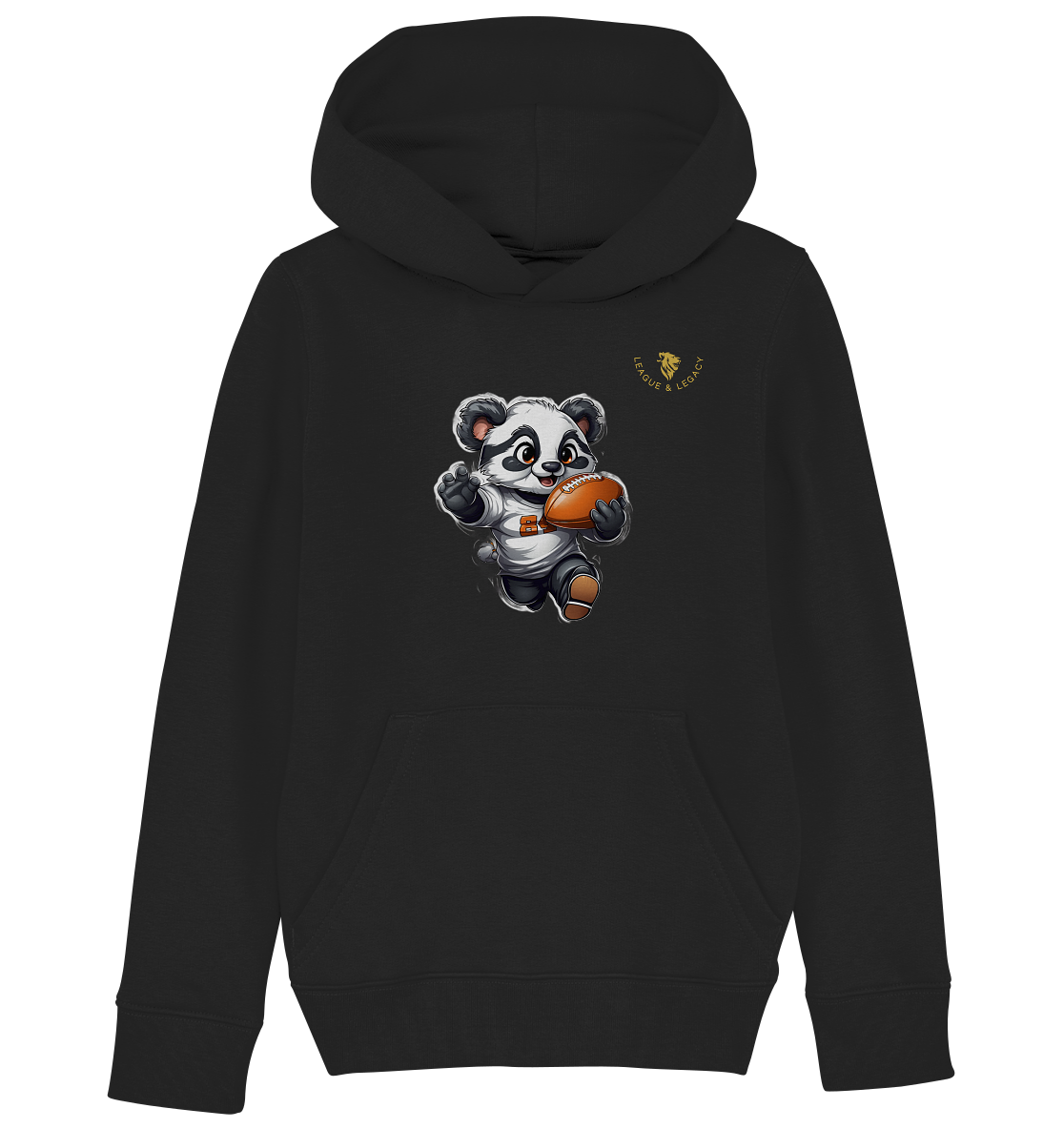 Kleiner laufender Panda Kinder Hoodie - Kids Organic Hoodie