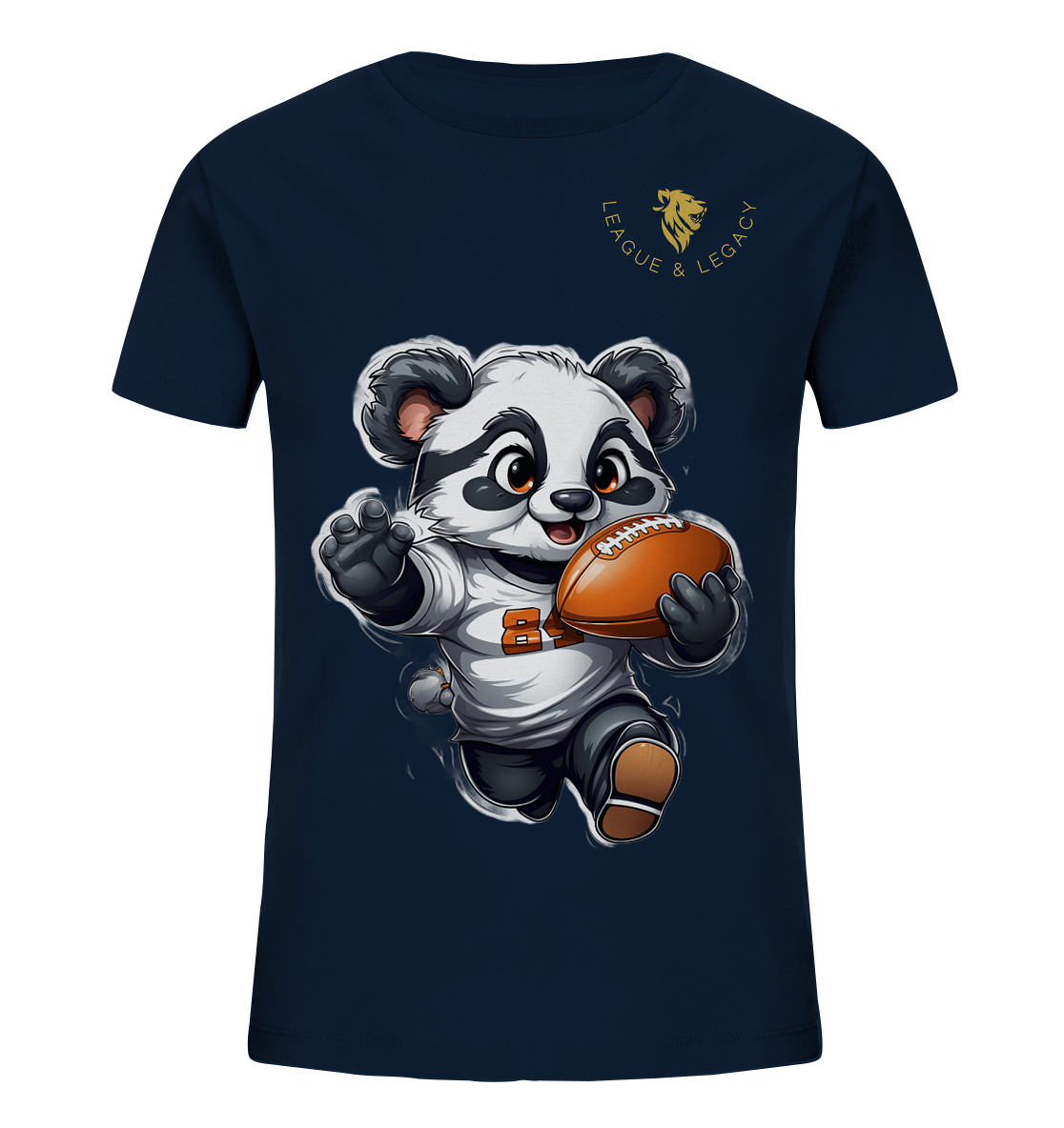 Kleiner laufender Panda Kinder Shirt - Kids Organic Shirt