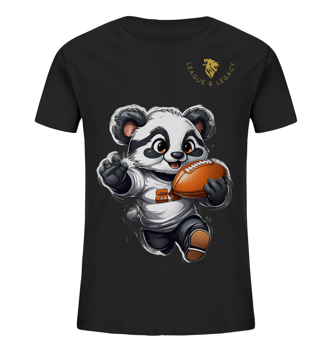 Kleiner laufender Panda Kinder Shirt - Kids Organic Shirt