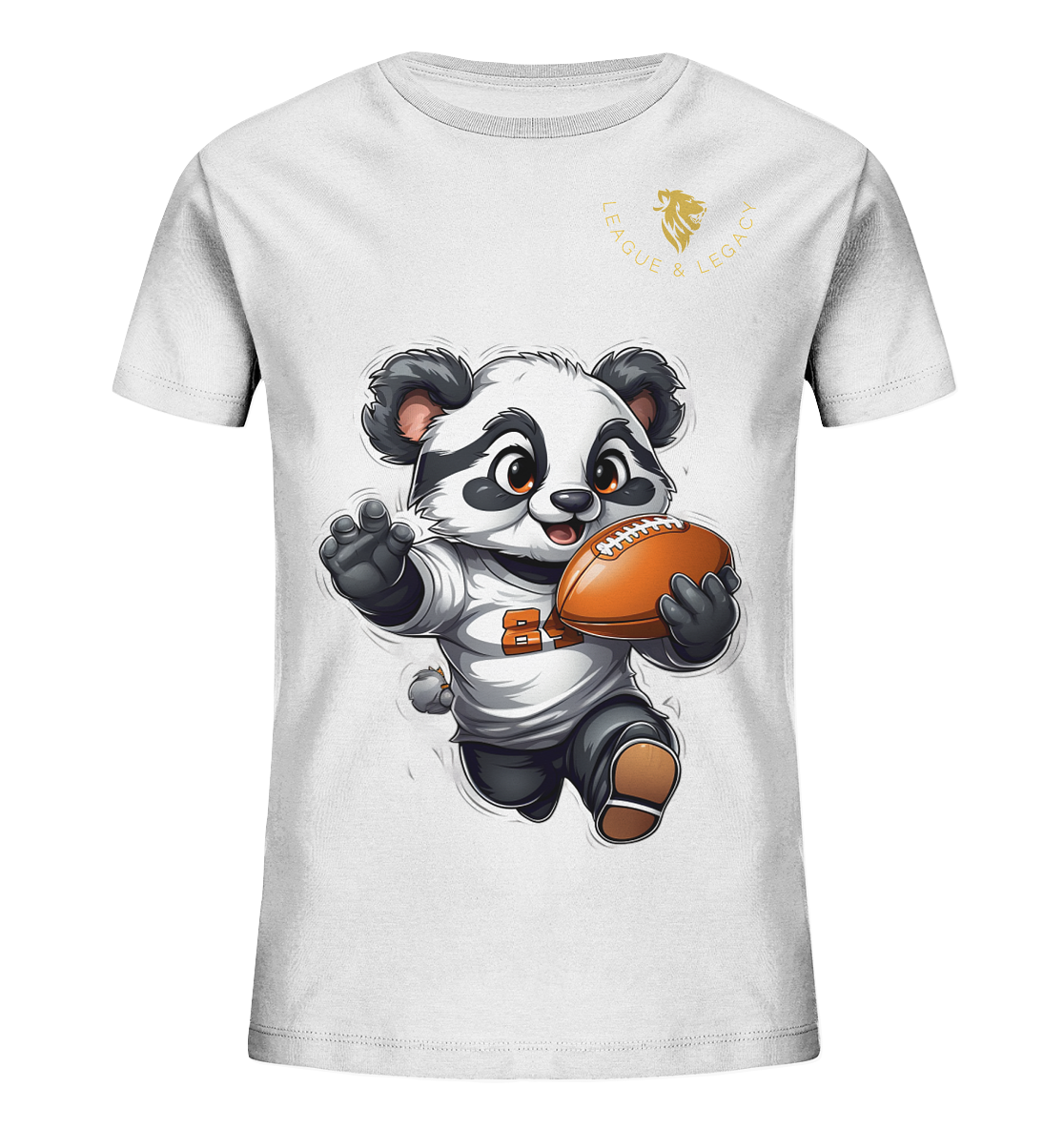 Little Running Panda Kids Shirt - Kids Organic Shirt