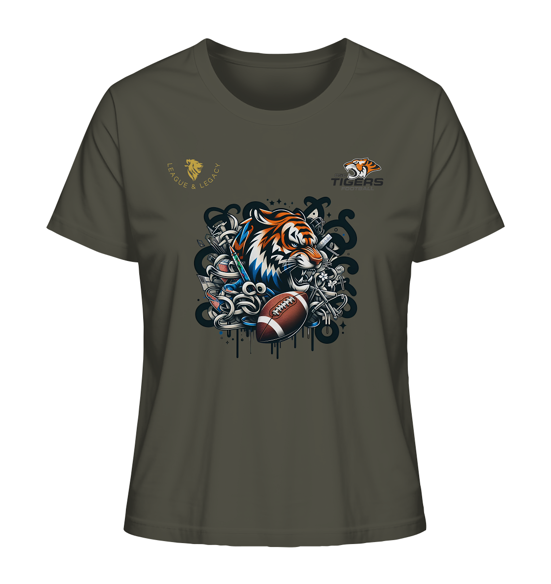 OSC TIGERS - Wild Graffity Tiger - Ladies Organic Shirt