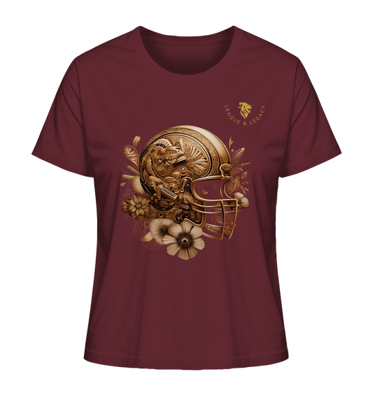 Goldener Football Helm - Ladies Organic Shirt