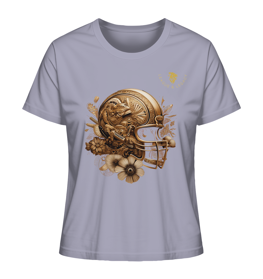 Goldener Football Helm - Ladies Organic Shirt