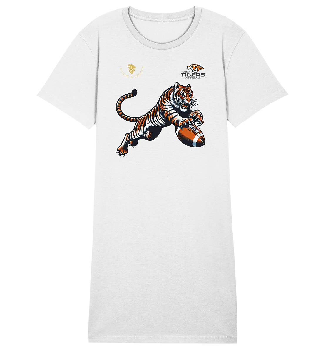 OSC TIGERS - Springender Tiger - Ladies Organic Shirt Dress