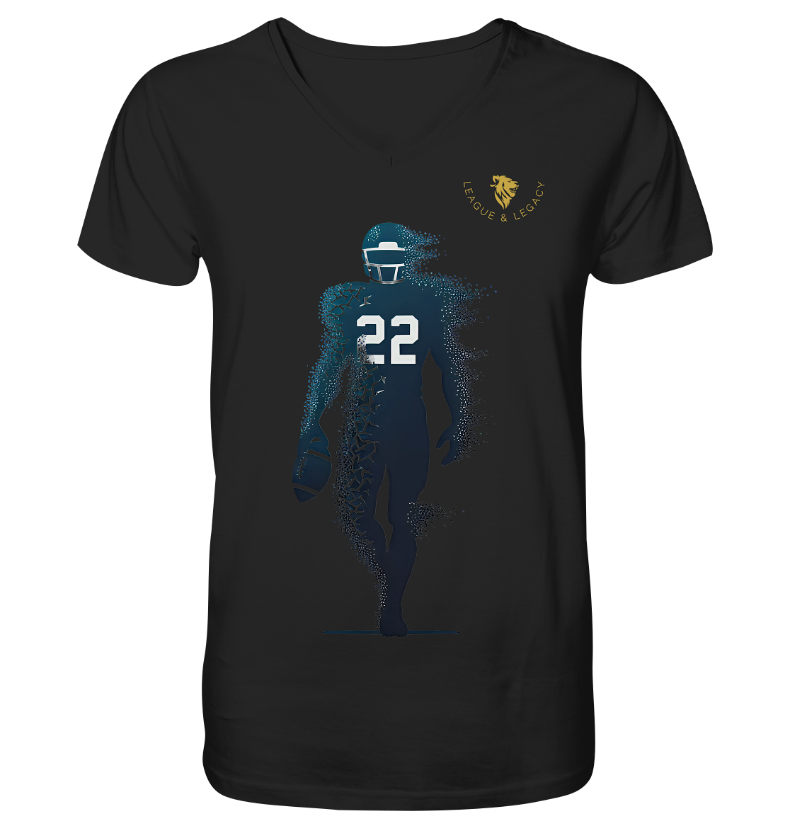 Dissolving Player Shirt - Men's Organic V-Neck Shirt