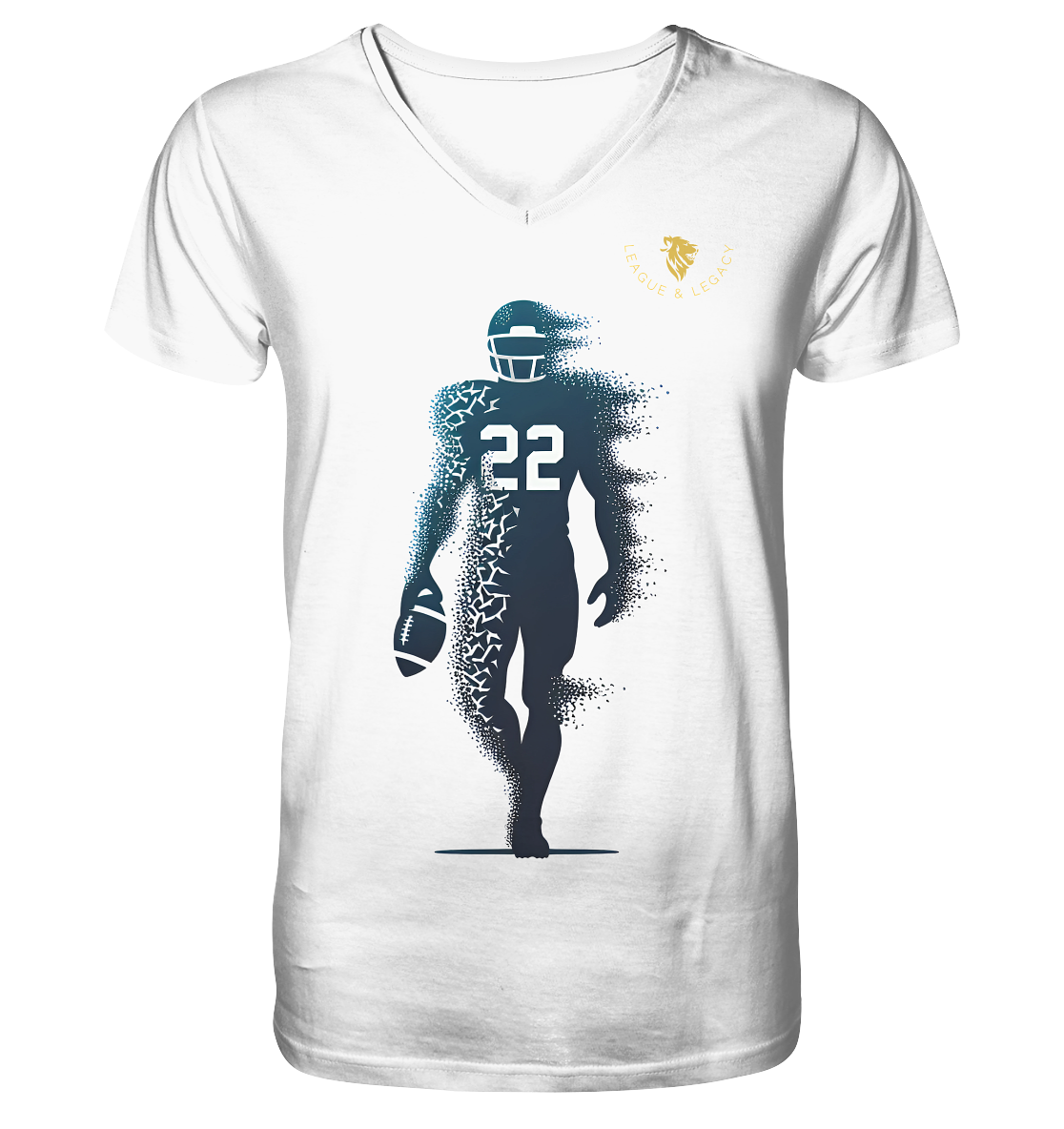 Dissolving Player Shirt - Men's Organic V-Neck Shirt