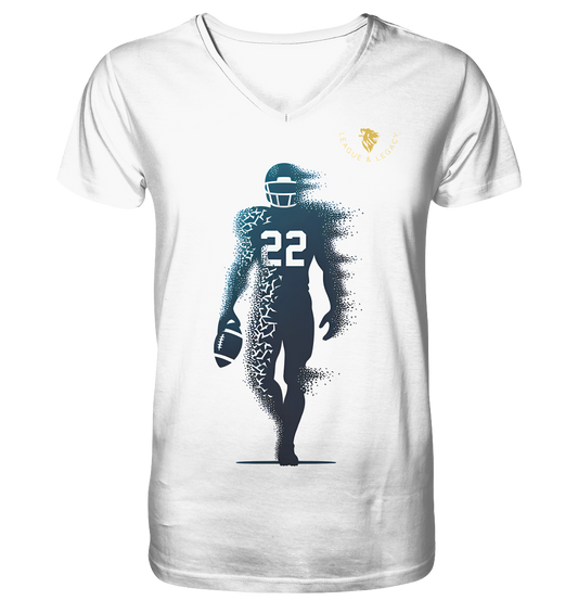 Dissolving Player Shirt - Men's Organic V-Neck Shirt