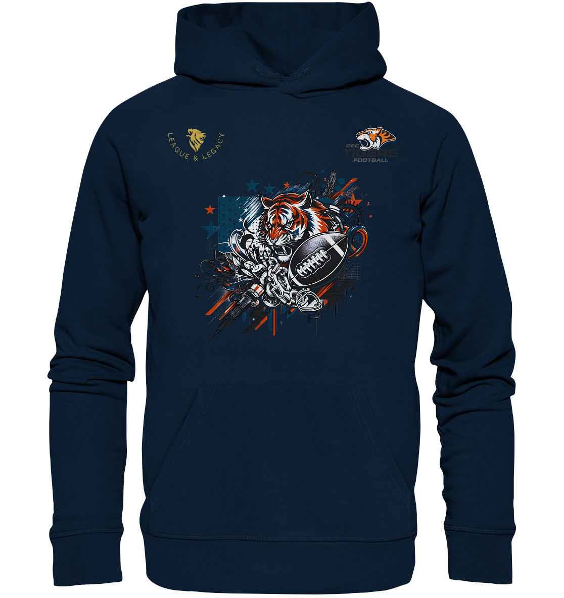 OSC TIGERS - Graffiti Tiger - Organic Hoodie