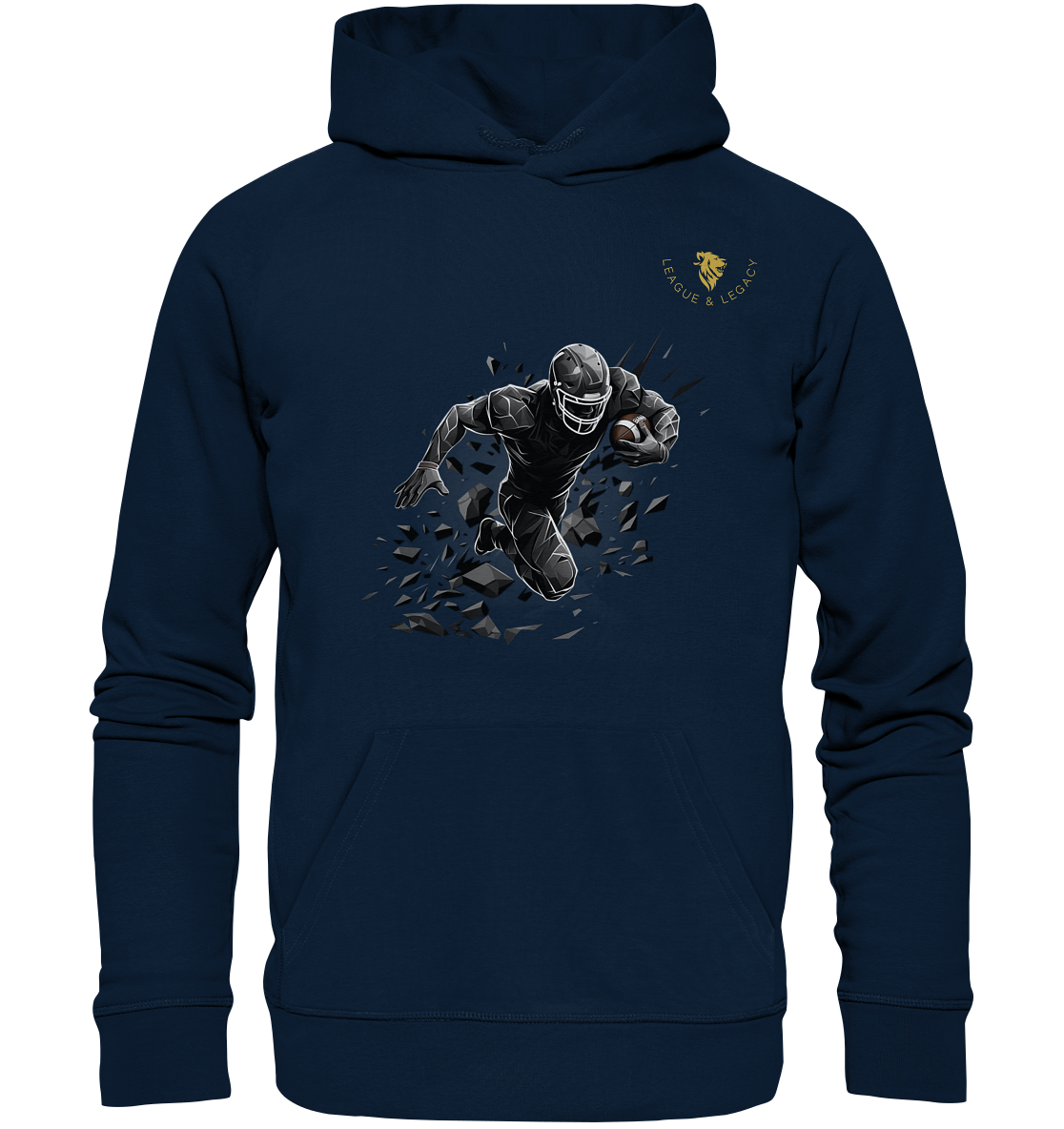 Football Spieler in Aktion Hoodie - Organic Hoodie