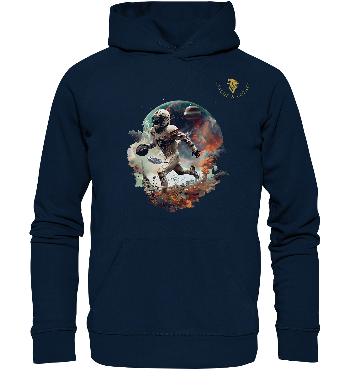 Football Player World Hoodie - Organic Hoodie