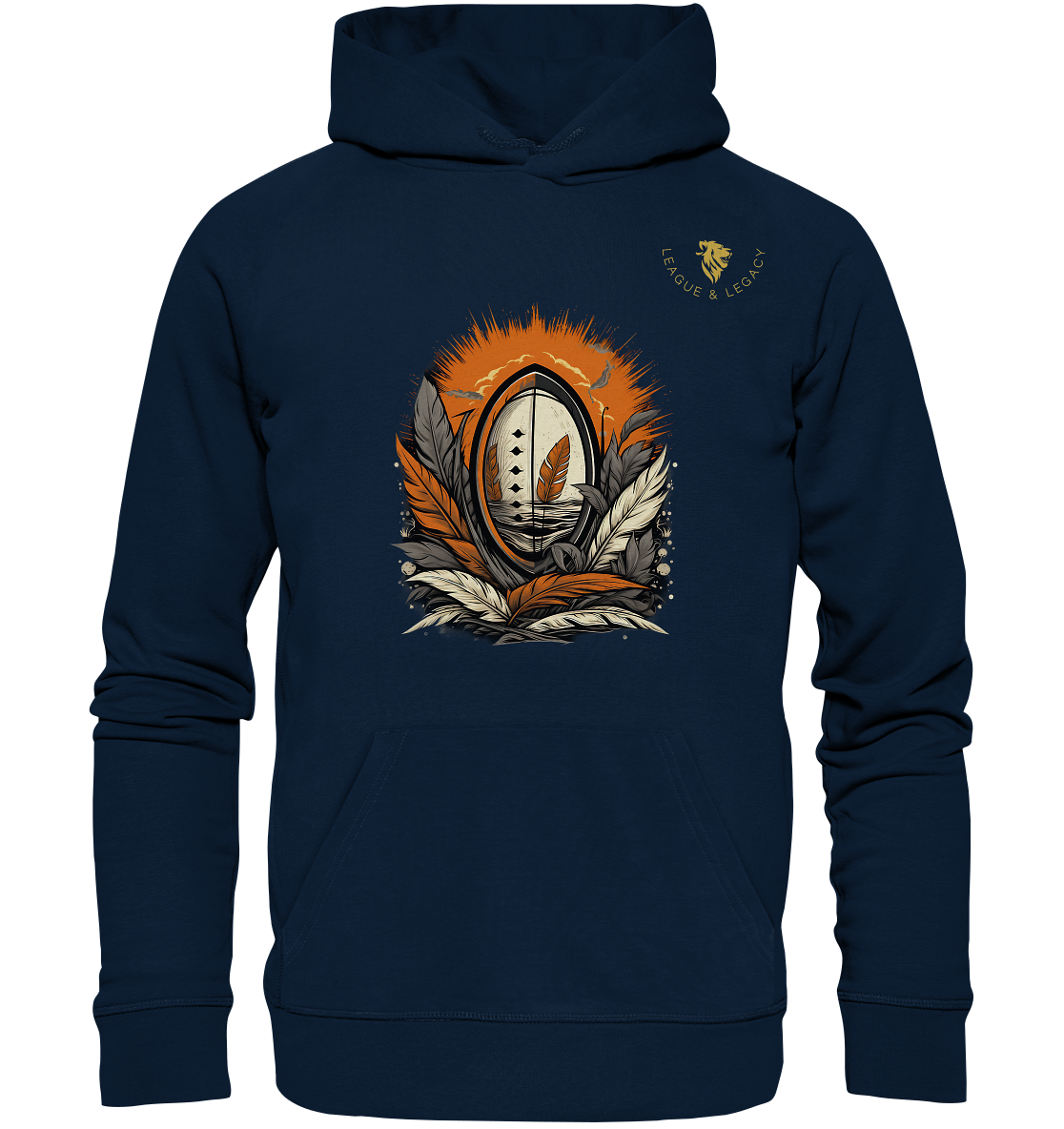 Football mit Federn Hoodie - Organic Hoodie