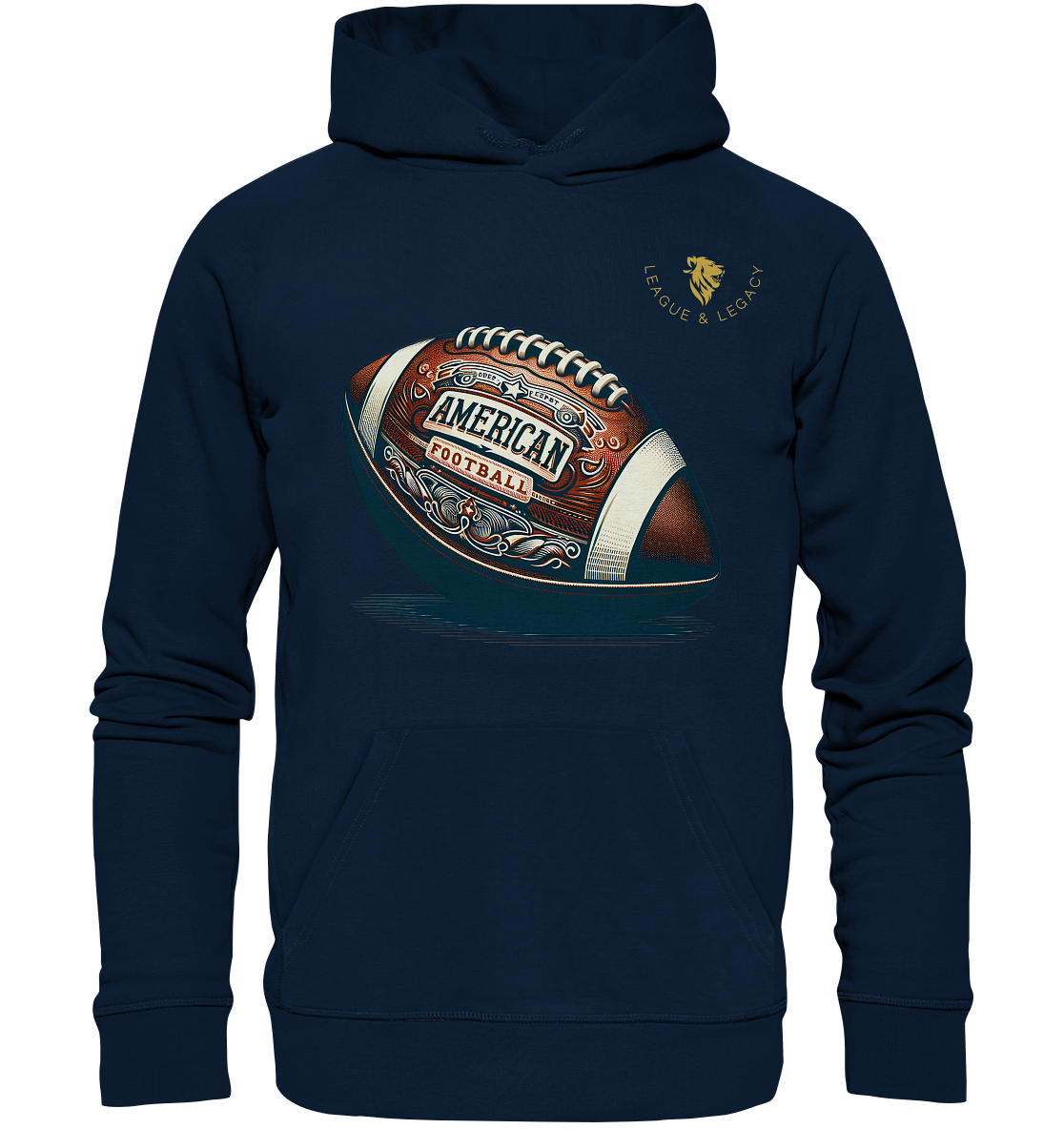 Vintage Football Hoodie - Organic Hoodie