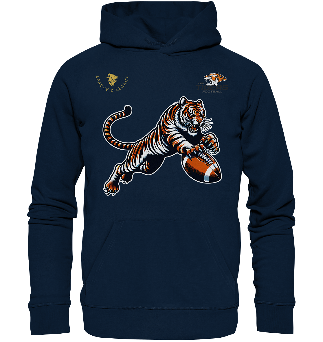 OSC TIGERS - Springender Tiger - Organic Hoodie