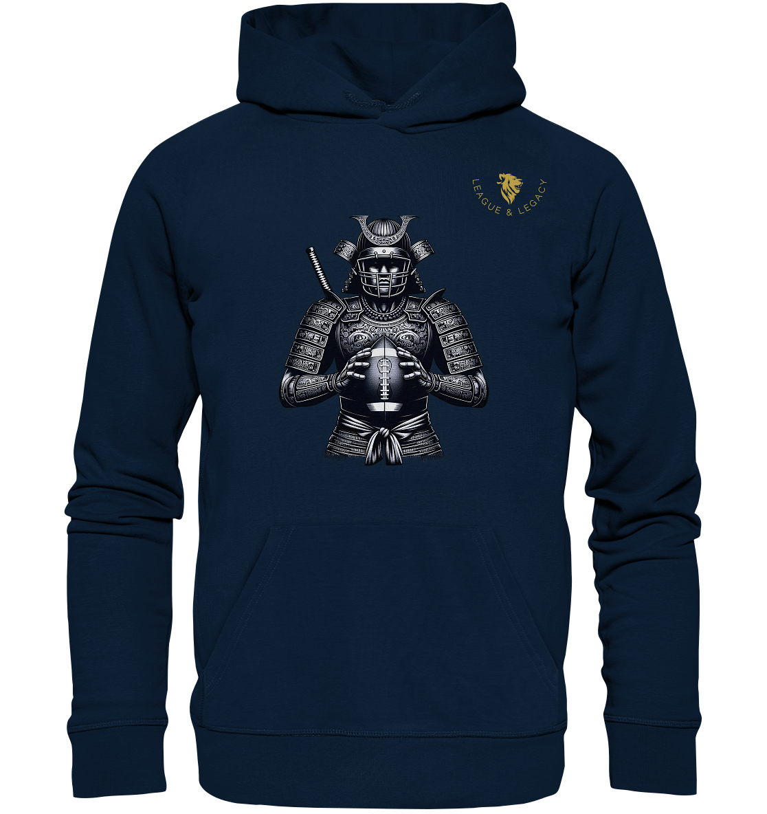 Samurai Football Spieler Hoodie - Organic Hoodie