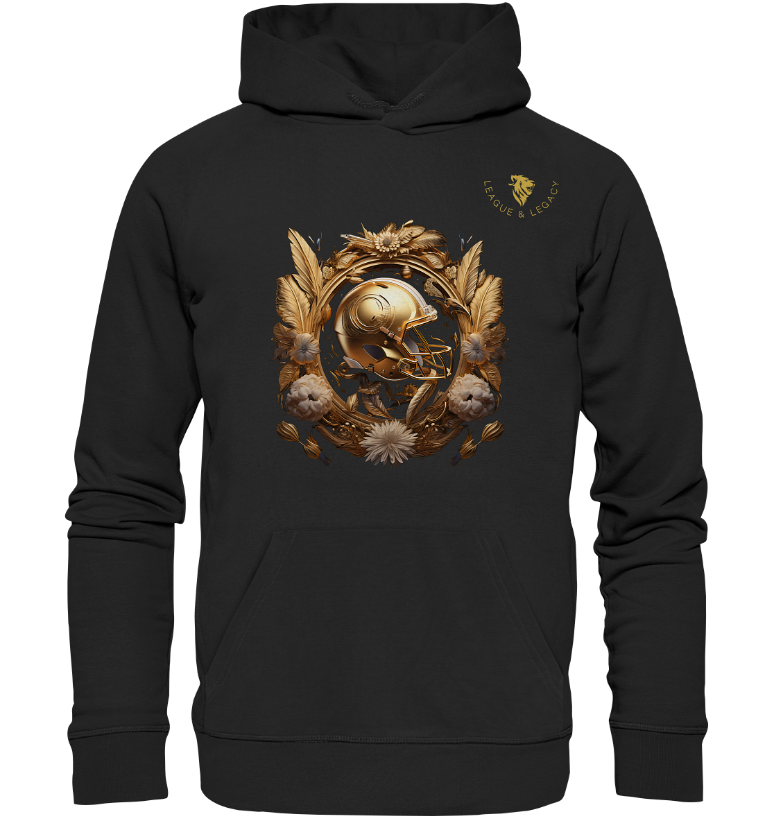 Gold Helm mit Boho - Organic Hoodie