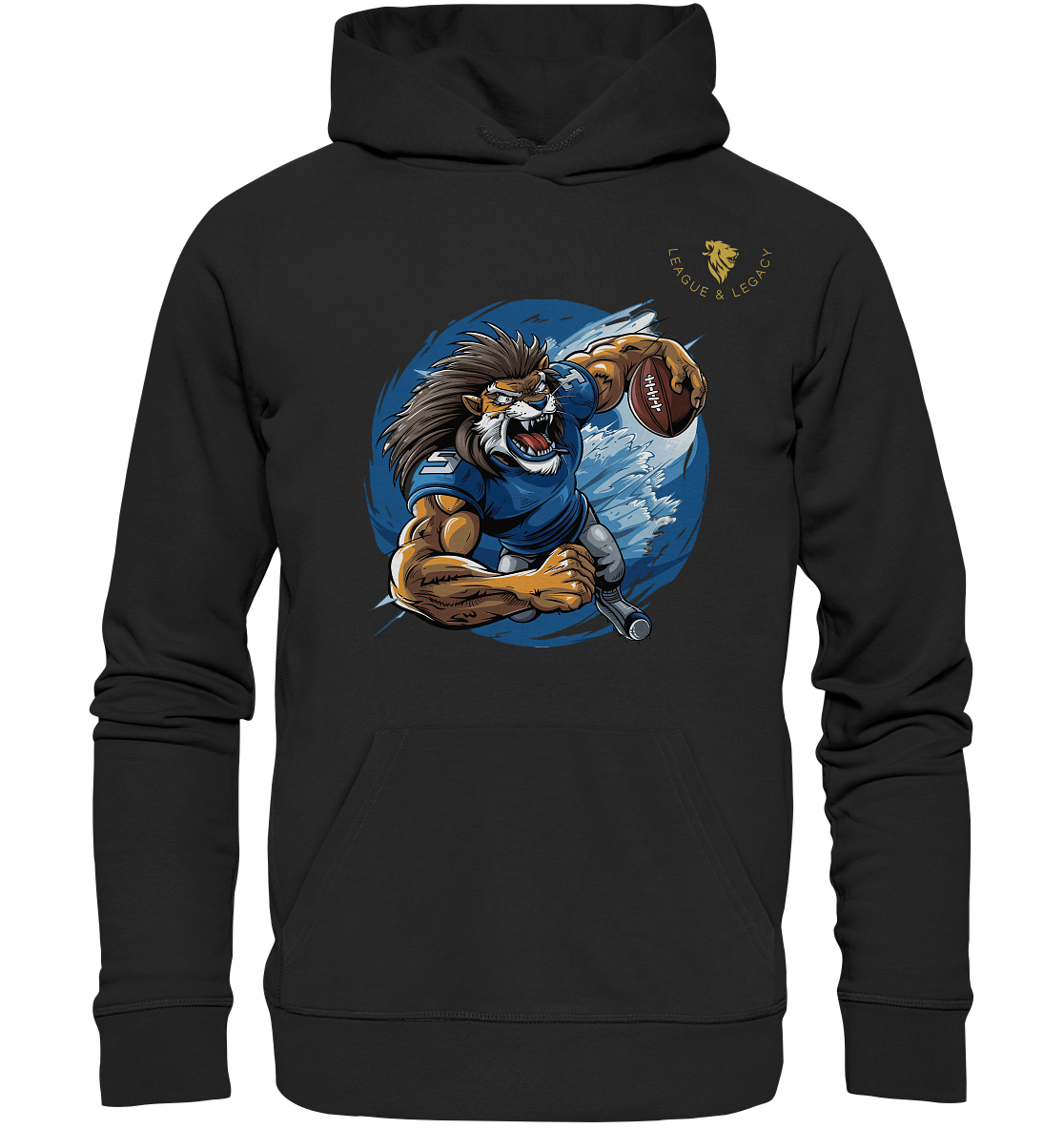 Comic Lion Hoodie - Organic Hoodie