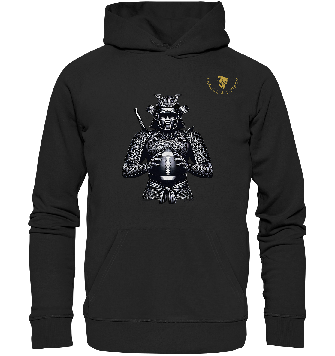 Samurai Football Spieler Hoodie - Organic Hoodie