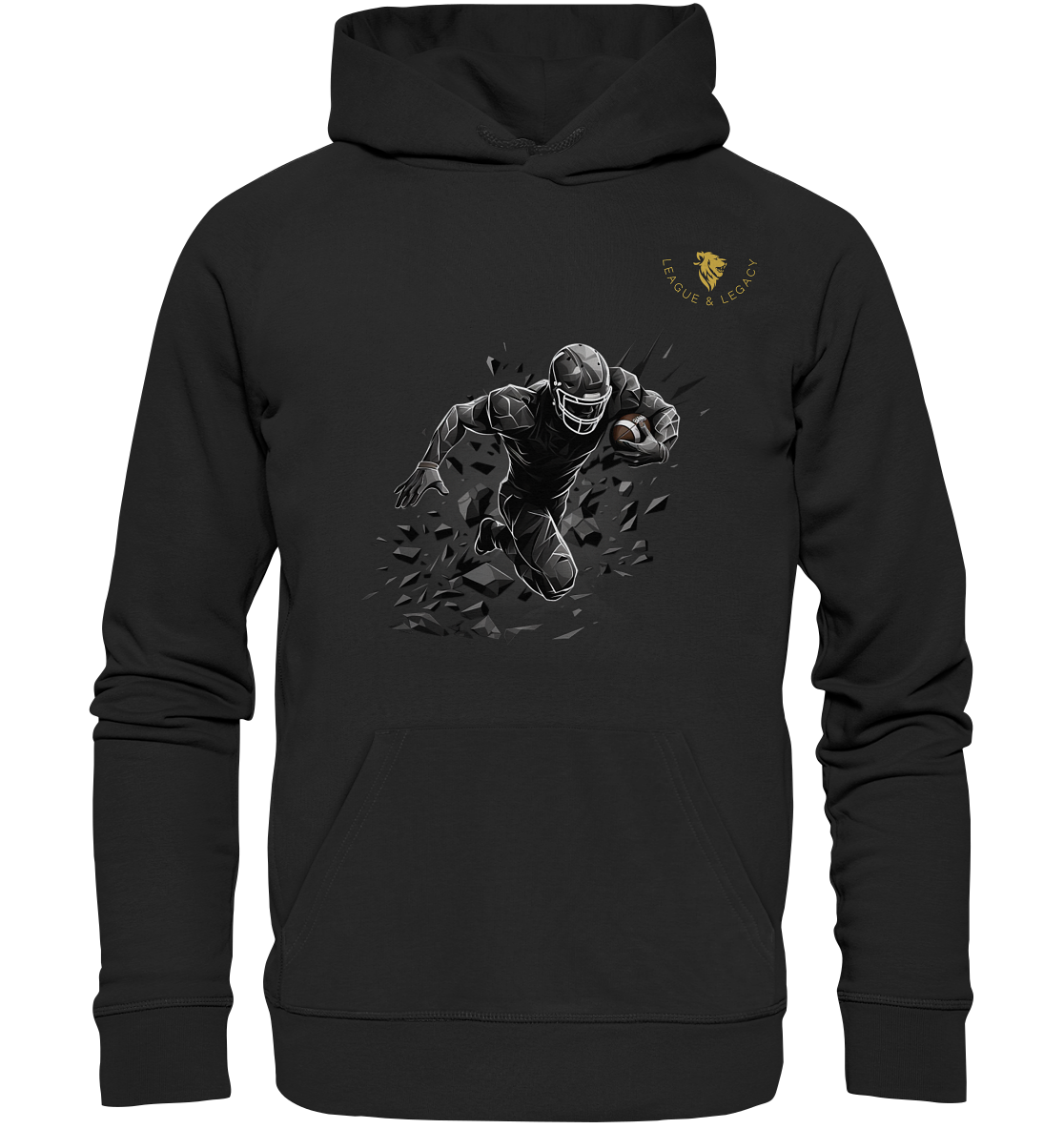 Football Spieler in Aktion Hoodie - Organic Hoodie