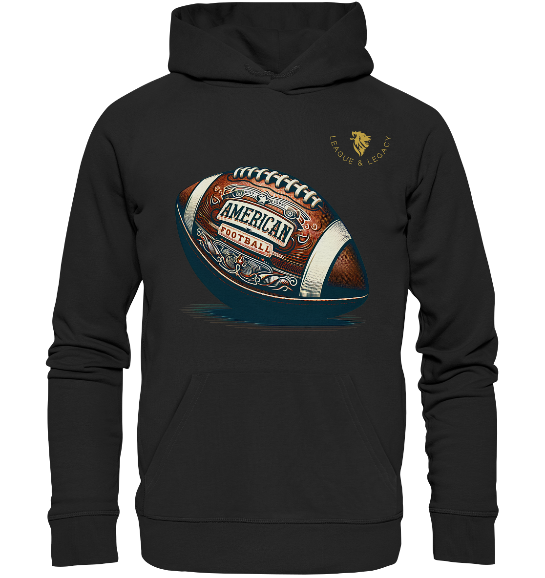 Vintage Football Hoodie - Organic Hoodie