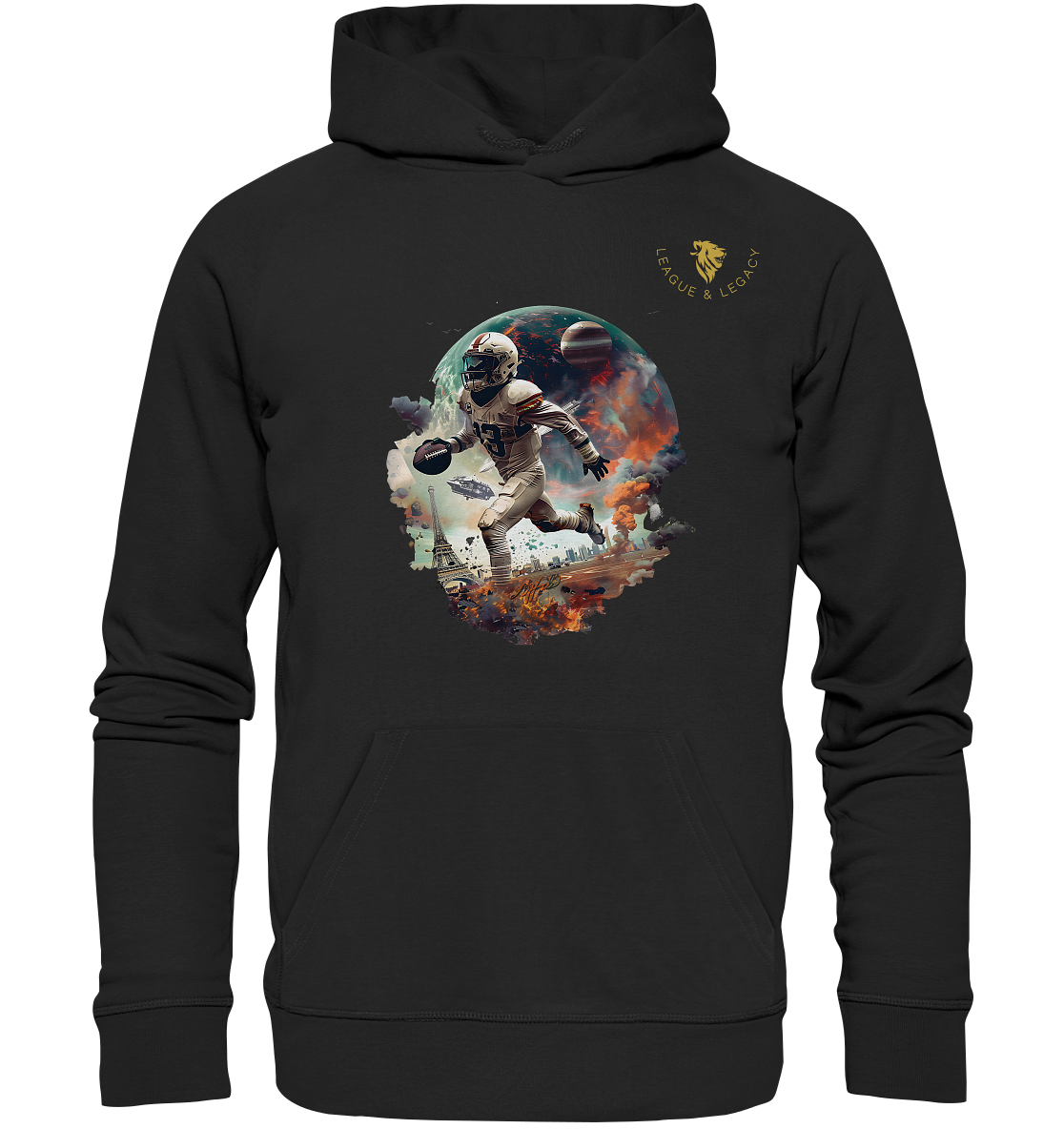 Football Player World Hoodie - Organic Hoodie