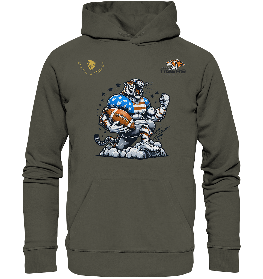 OSC TIGERS - Jubelnder Tiger - Organic Hoodie