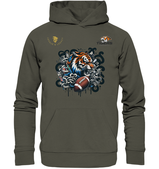 OSC TIGERS - Wild Graffity Tiger - Organic Hoodie