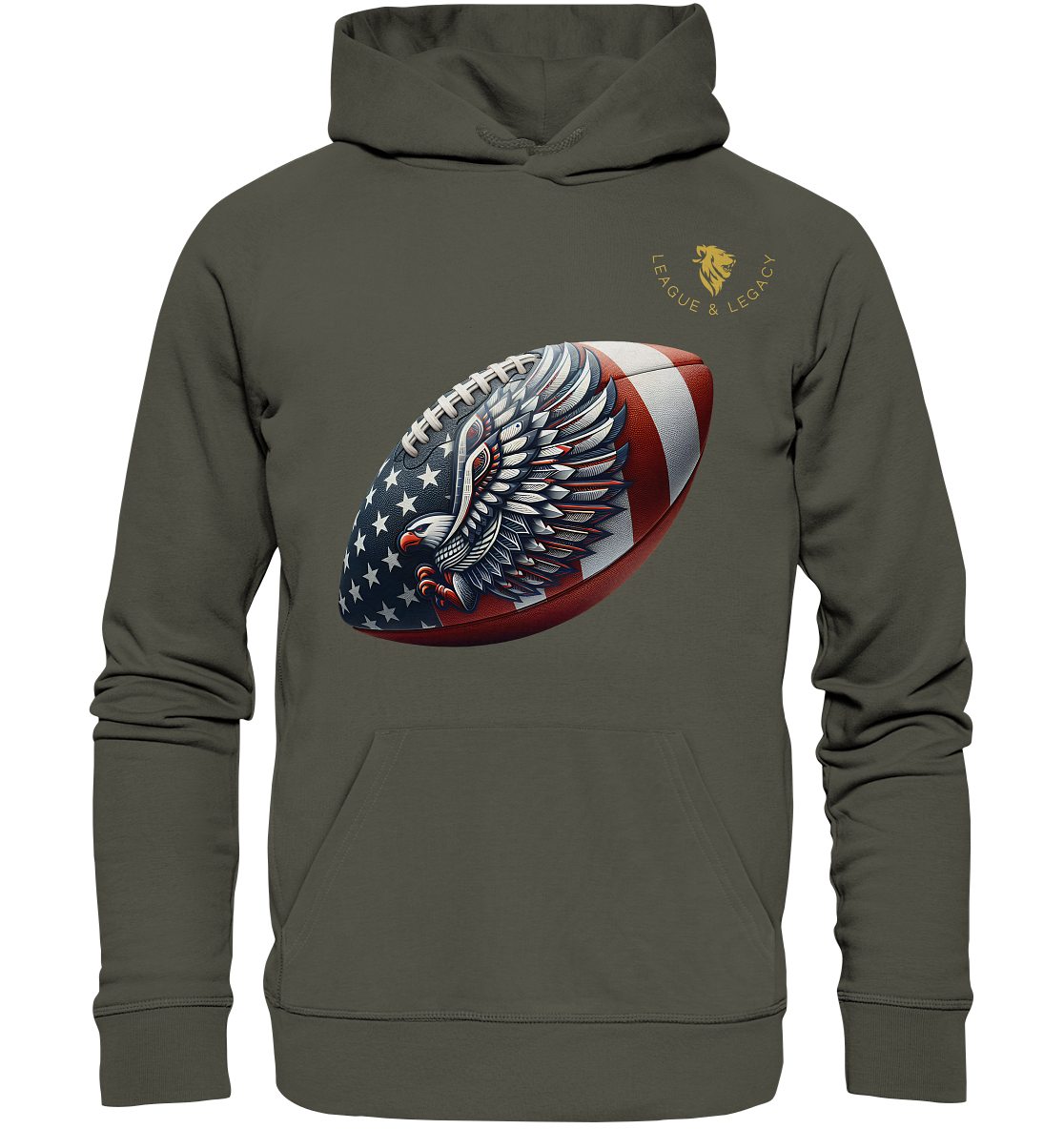 USA Football Hoodie - Organic Hoodie