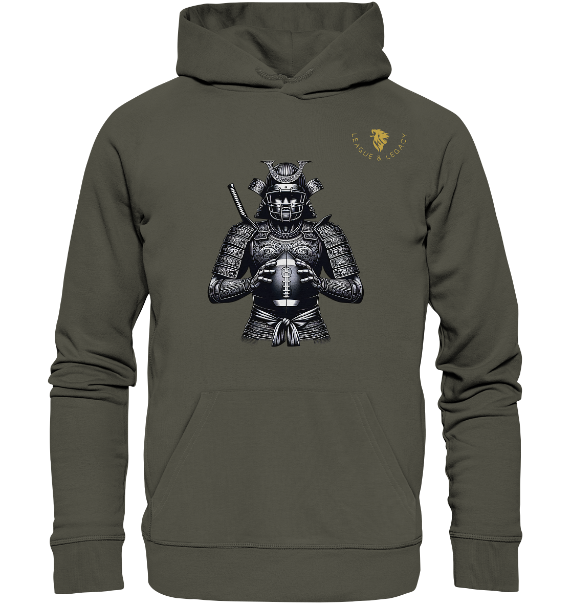 Samurai Football Spieler Hoodie - Organic Hoodie