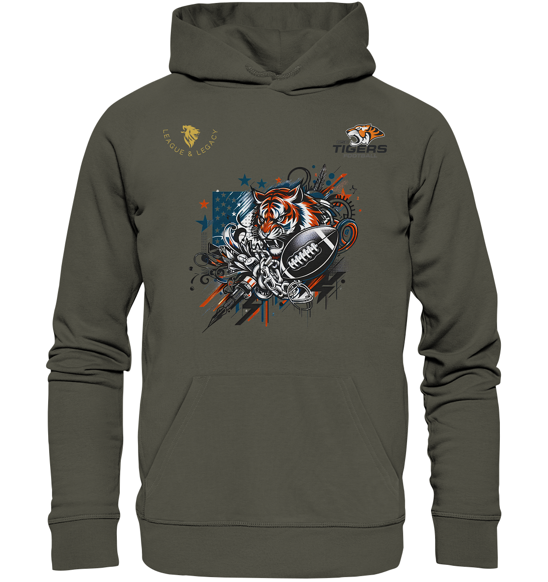 OSC TIGERS - Graffiti Tiger - Organic Hoodie