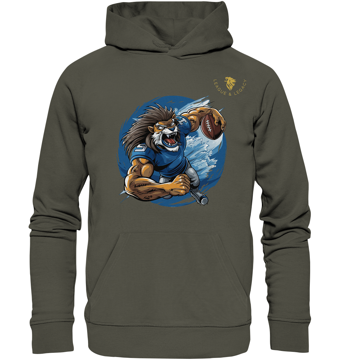 Comic Lion Hoodie - Organic Hoodie