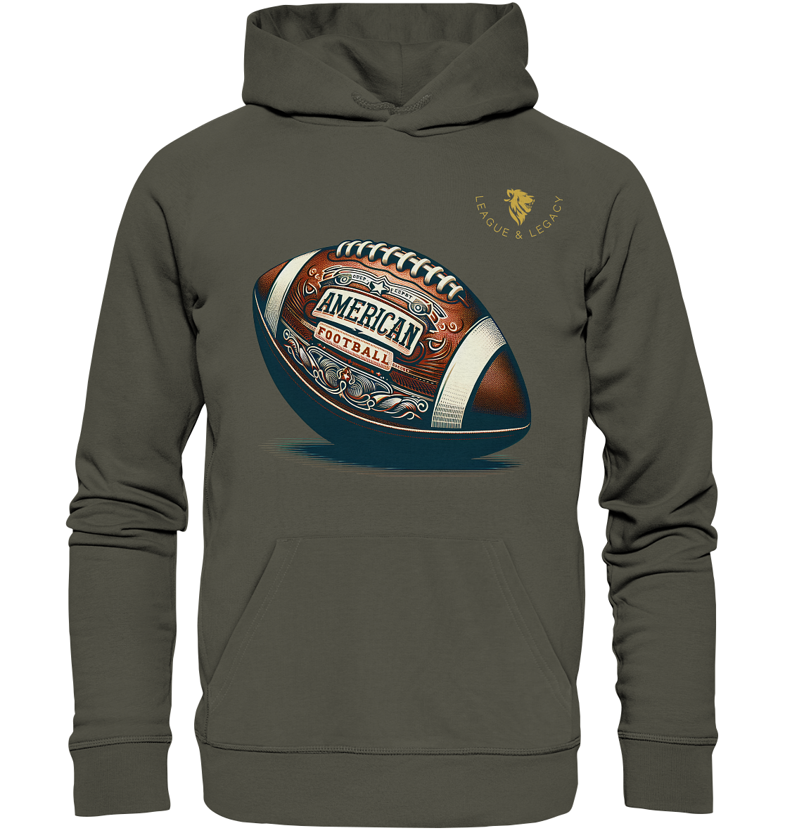 Vintage Football Hoodie - Organic Hoodie