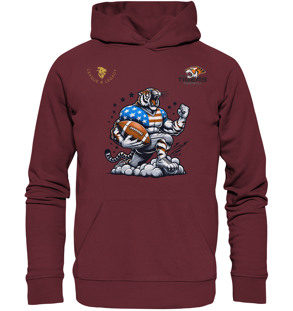 OSC TIGERS - Jubelnder Tiger - Organic Hoodie