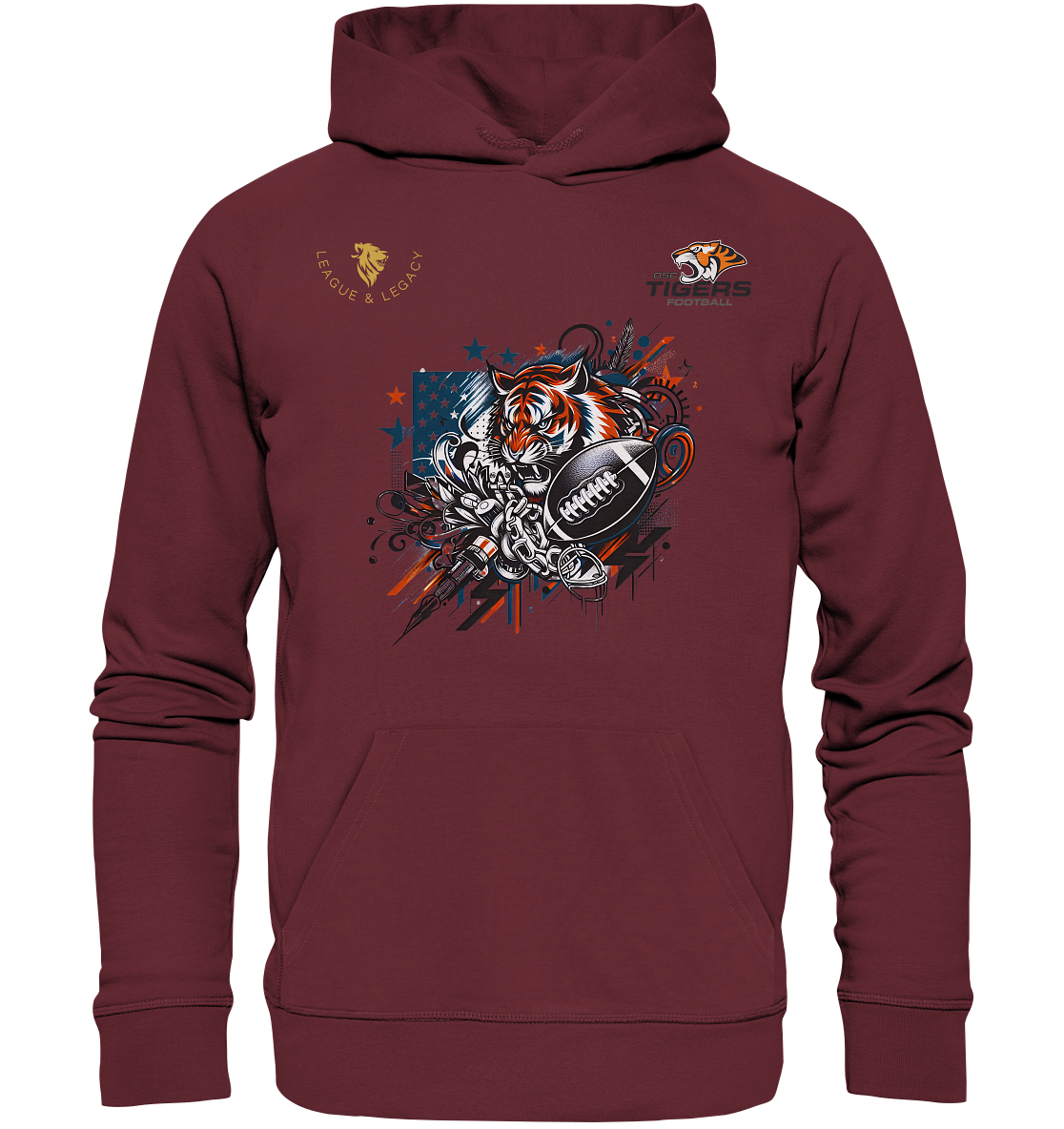 OSC TIGERS - Graffiti Tiger - Organic Hoodie