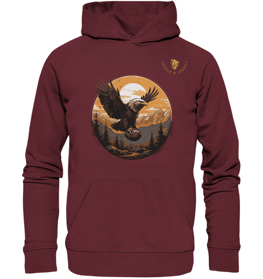 Adler mit Football - Hoodie - Organic Hoodie