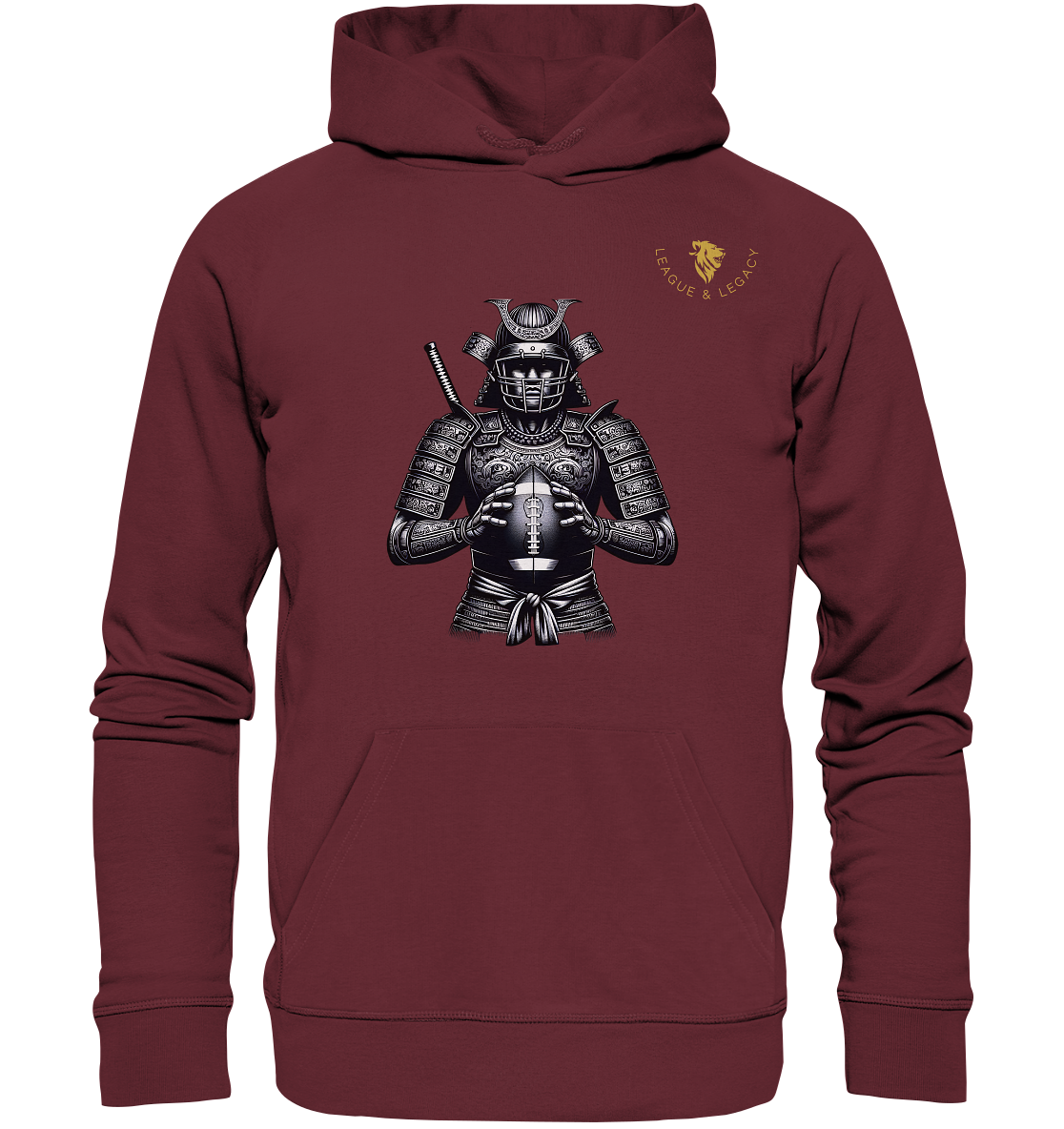 Samurai Football Spieler Hoodie - Organic Hoodie