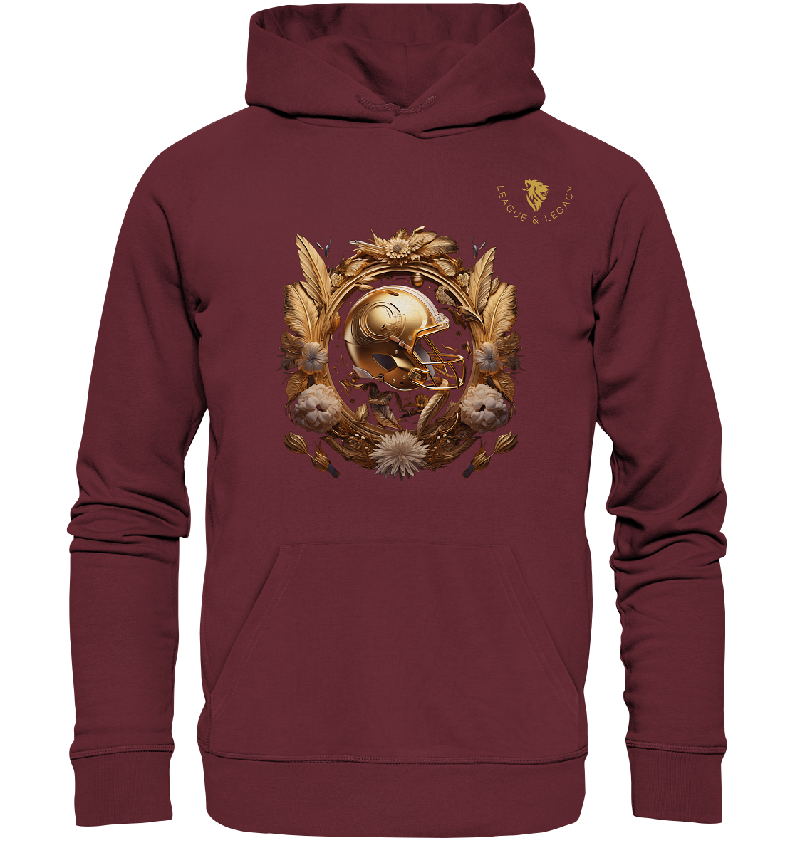 Gold Helm mit Boho - Organic Hoodie