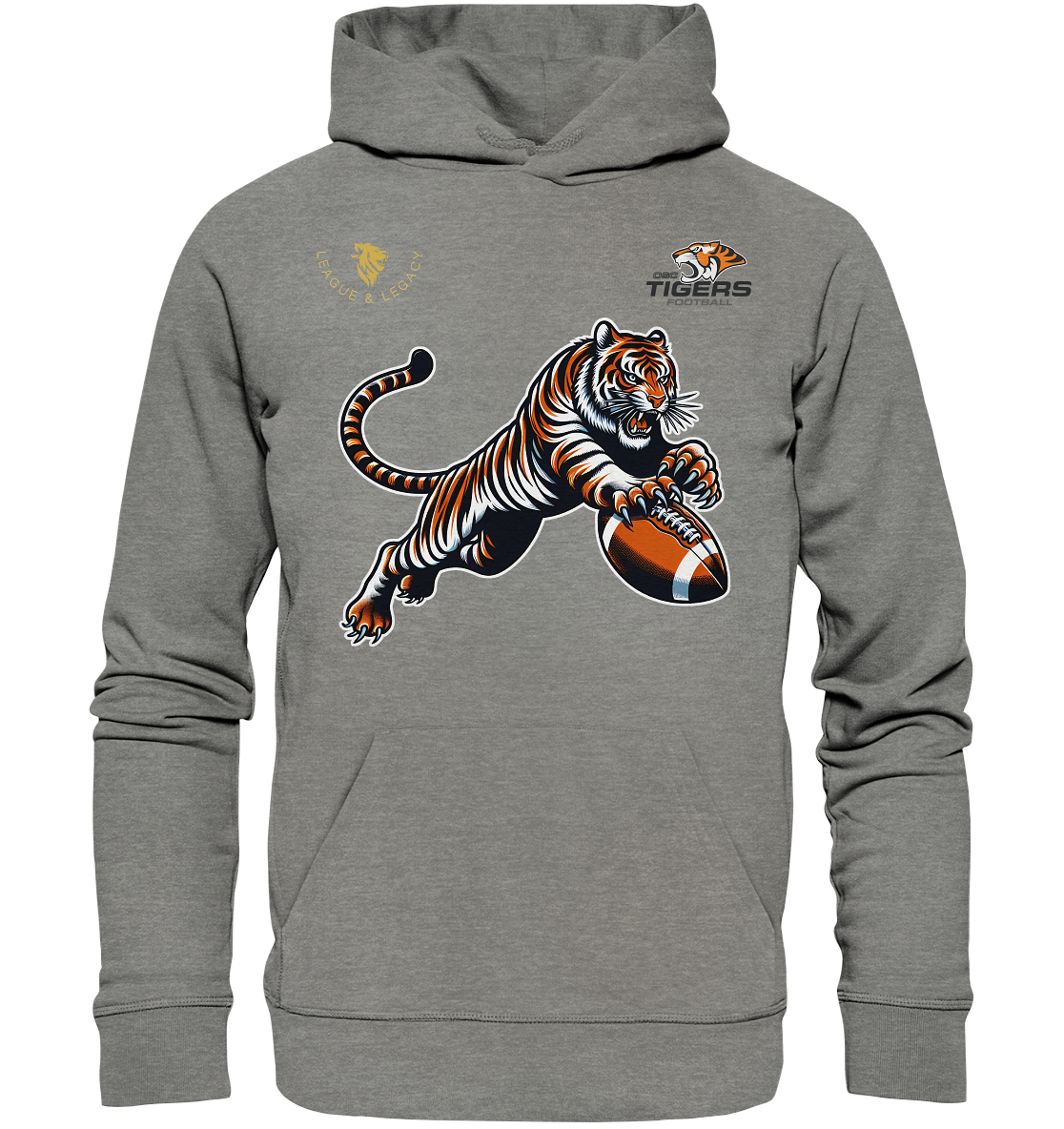 OSC TIGERS - Springender Tiger - Organic Hoodie