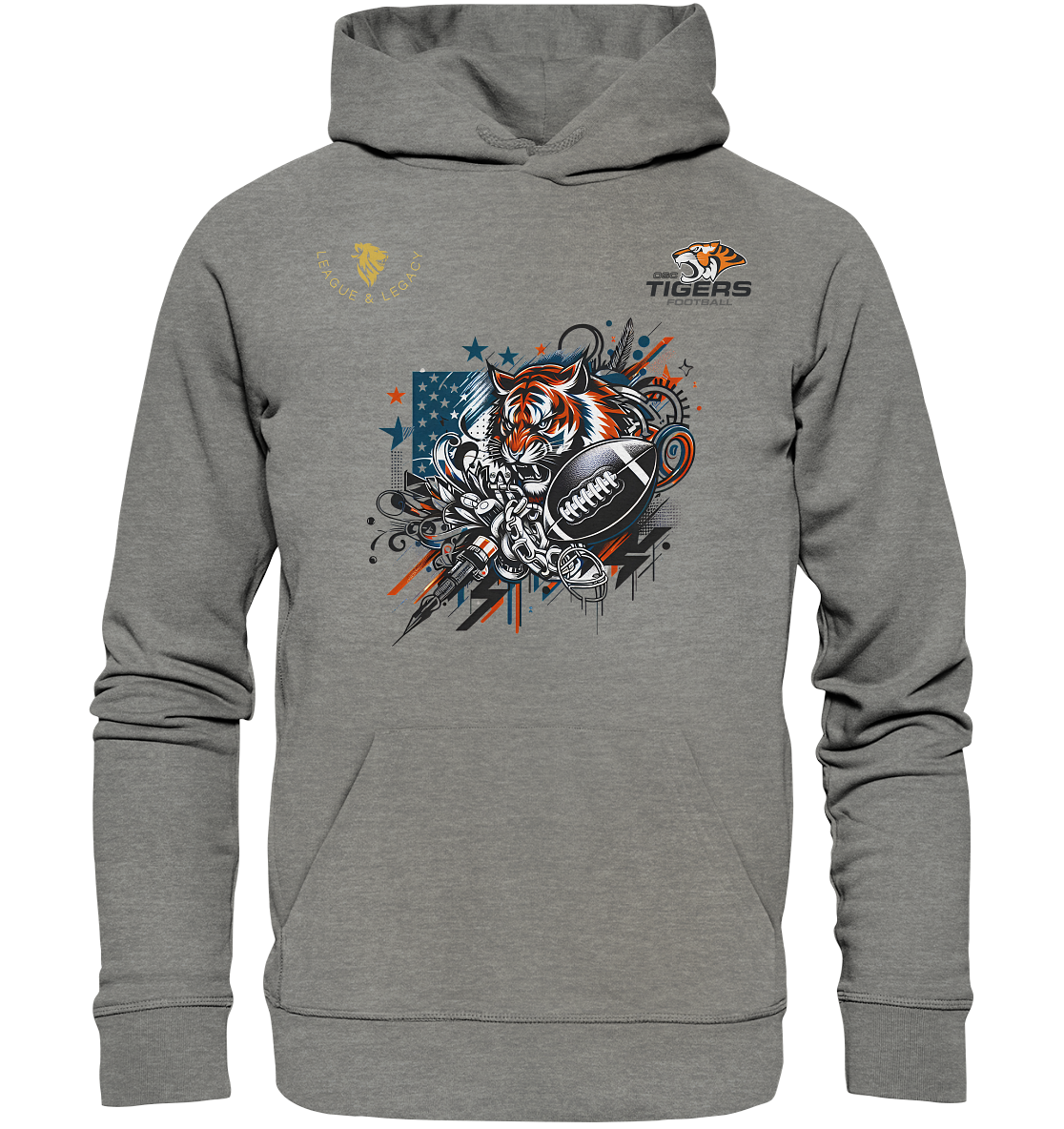 OSC TIGERS - Graffiti Tiger - Organic Hoodie